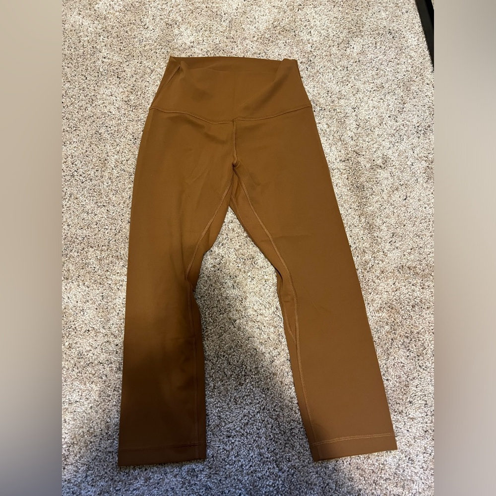 Copper lululemon leggings - cropped